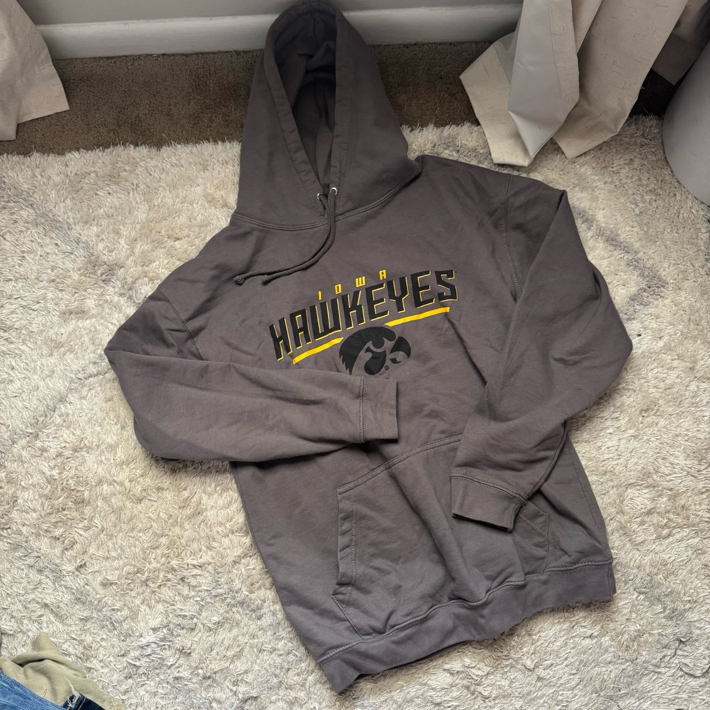 Gray Hawkeyes Hoodie